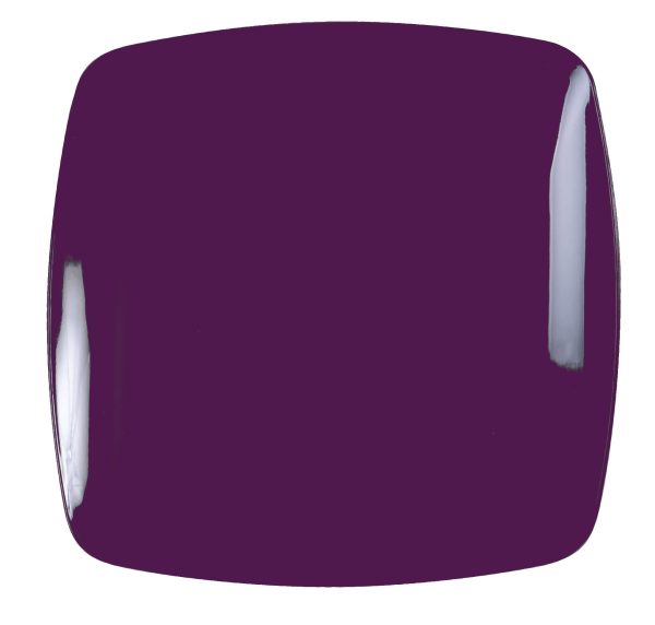 Fineline 1510-PRP Renaissance 10" Purple Square Plate - 10/Pack