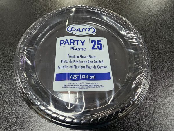 Dart Solo P75E-0099 7 1/4" Black Premium Party Plastic Plate - 1000/Case