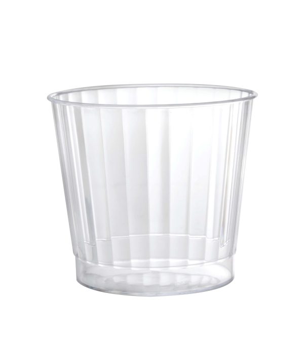 Fineline Renaissance 2409-CL 9 oz. Clear Hard Plastic Crystal Tumbler - 240/Case