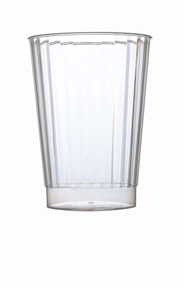 Fineline Renaissance 2410-CL 10 oz. Clear Hard Plastic Crystal Tumbler - 20/Pack