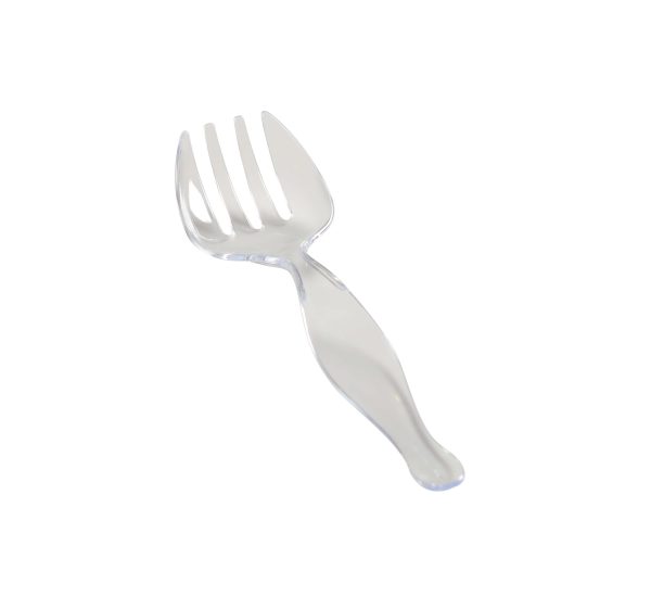 Fineline 3301-CL Platter Pleasers Clear Plastic 8 1/2" Serving Fork - 144/Case