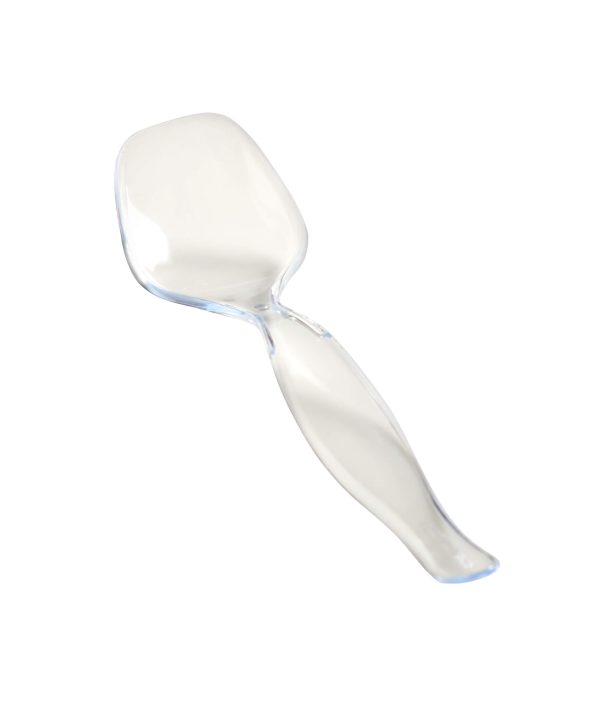 Fineline 3302-CL Platter Pleasers Clear Plastic 8 1/2" Serving Spoon - 144/Case