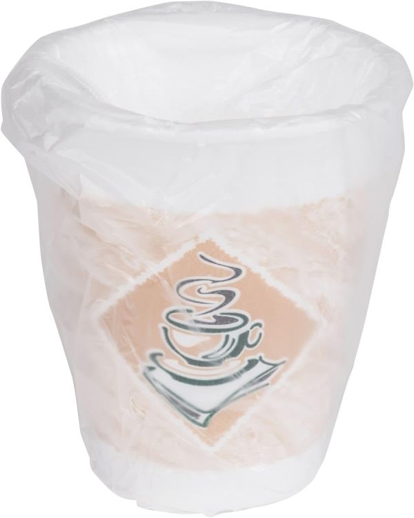 Dart 10X10GWRAP 10 oz. Cafe G Hotel and Motel Individually Wrapped Foam Hot Cup - 900/Case