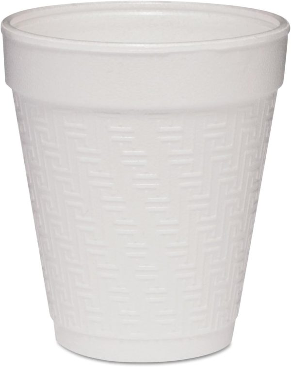 Dart 8KY8 8 oz. Greek Key Design Foam Cup - 1000/Case