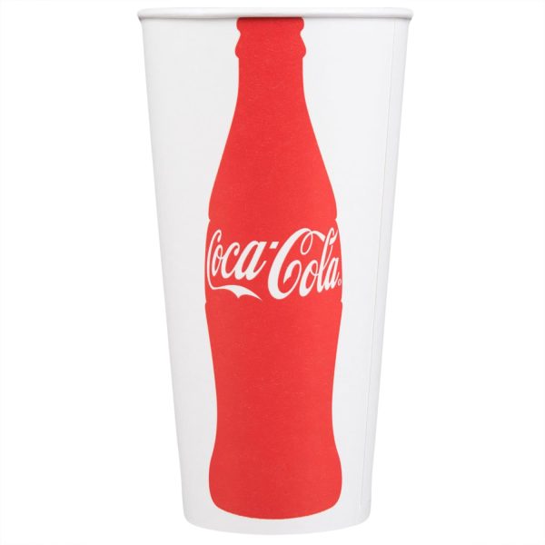 Dart Solo RNP21C-44046 CokeÂ® 21 oz. Poly Paper Cold Cup - 1000/Case