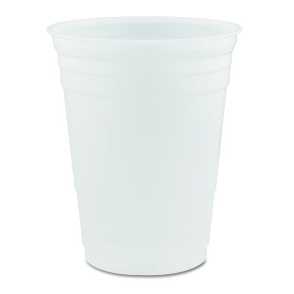 Dart P16 16 oz. Translucent Squat Plastic Cold Cup - 50/Pack