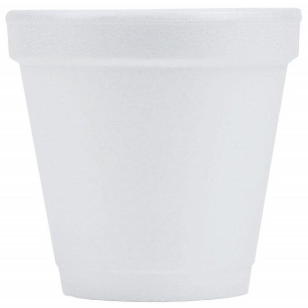 Dart 4J4 4 oz Small White J Style Foam Cup | 1000/Case