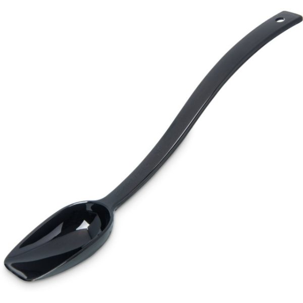 Carlisle Solid Salad/Buffet Spoon Black, 10" Length x 1.25" Width, Polycarbonate | 1 Each