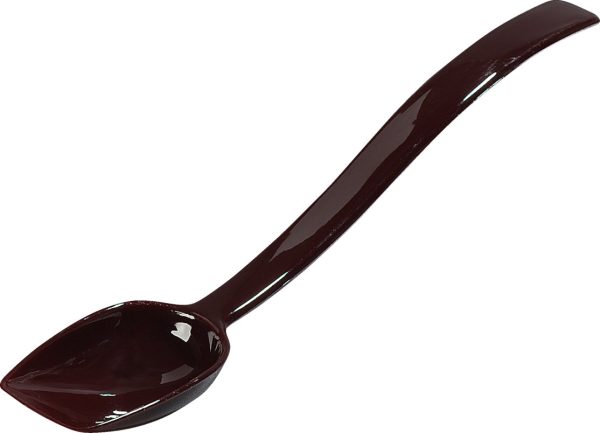 Carlisle Solid Salad/Buffet Spoon Brown, 9.03" Length, Polycarbonate | 12/Case