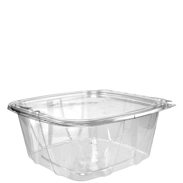 Dart C64DER 64 oz. ClearPac Plastic Rectangle Food Container | 252/Case