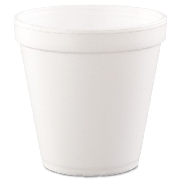 Dart 16MJ20 16 oz. Squat Style, Round White Foam Bowl Food Container | 500/Case