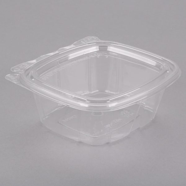 Dart CH12DEF 12 oz. ClearPac PET Tamper Resistant Rectangle Food Container | 200/Case