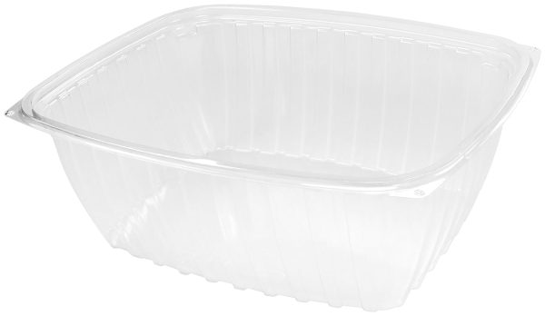 Dart C53PST1 13.8 oz. Clear Seal Square Plastic Food Container | 500/Case