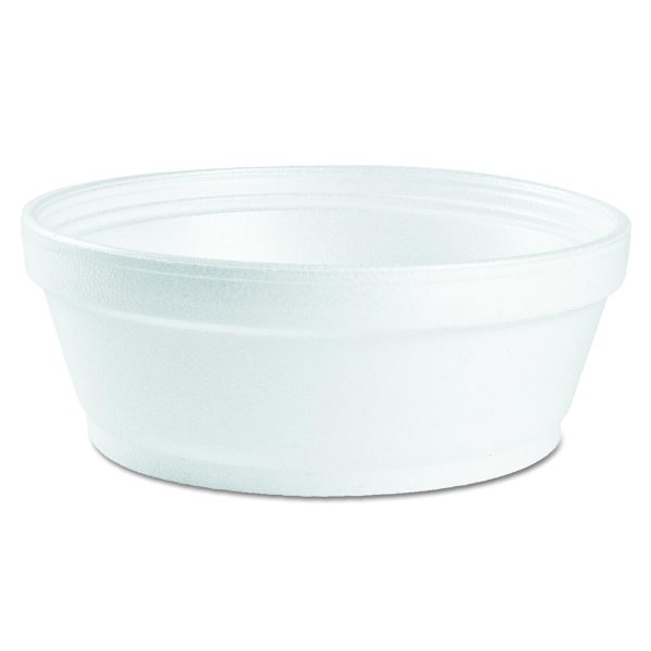 Dart 8SJ32 8 oz Squat Foam Food Container White | 500/Case