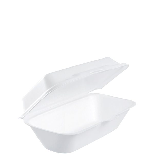 Dart 99HT1R Performer Hoagie/All Purpose Foam Container with Removable H/L, White | 500/Case