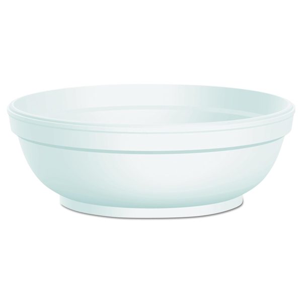 Dart 6B20 6 oz. Insulated White Foam Bowl | 1000/Case