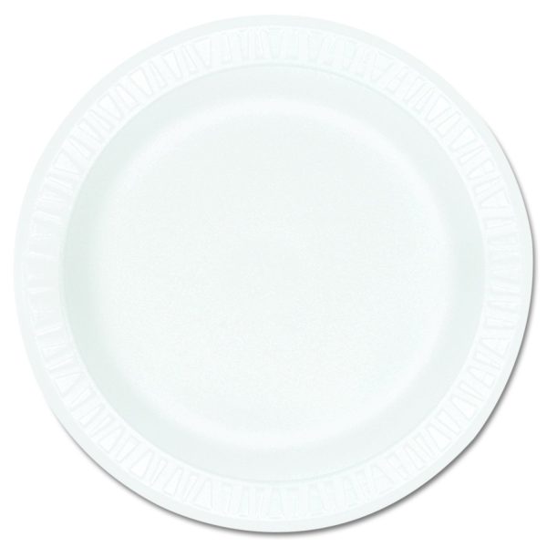 Dart 9PRWCR 7x9 White Foam Celebrity Dinnerware Platters | 4 Packs of 125 per case