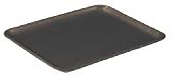 Pactiv Foam 12S Supermarket Tray Black, 11" Length x 9" Width x 0.6" Depth - 250/Case