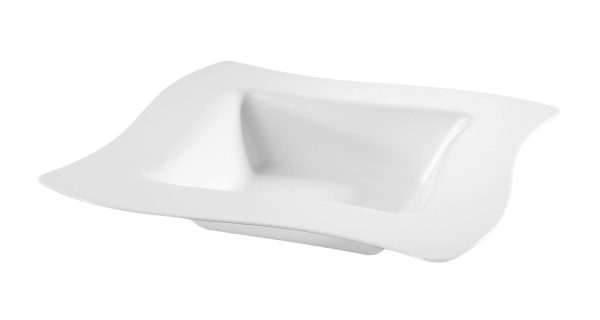 Fineline Wavetrends 112-WH White Plastic Bowl 12 oz. - 120/Case