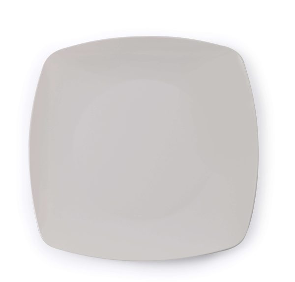 Fineline Renaissance 1508-BO 7 1/2" Bone / Ivory Plastic Salad Plate - 10/Pack