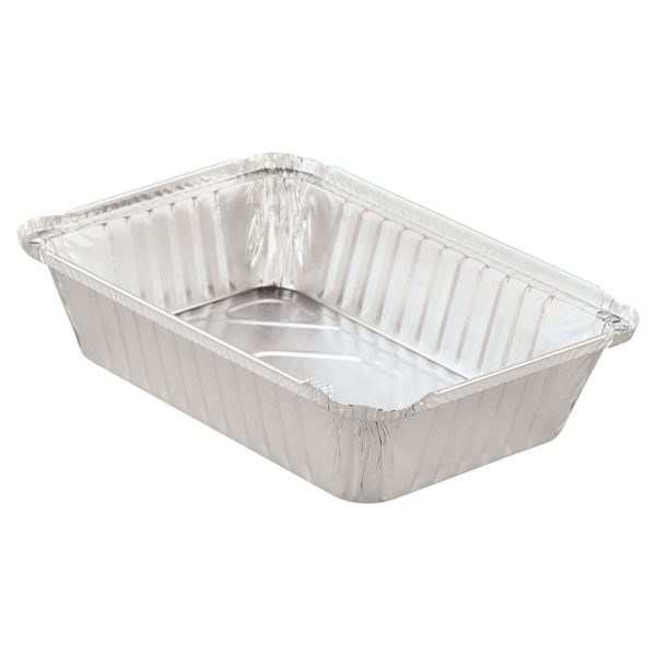 SMART USA 2 1/4 LB. Oblong Aluminum Foil Pan Heavy-500/Case