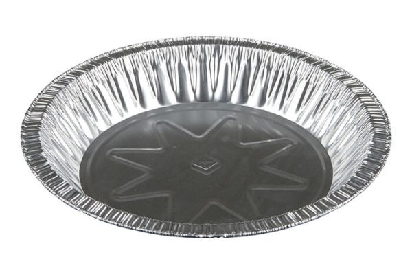 Pactiv Extra Deep Economy Pan Pie Plate Silver, 7.125" Diameter x 1.18" Height, Aluminum - 400/Pack