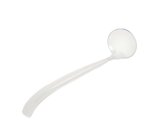 Fineline Platter Pleasers 3306-CL 2 oz. Clear Polystyrene Disposable Ladle - 3/Pack