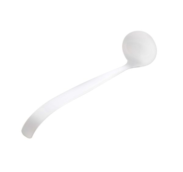 Fineline Platter Pleasers 3306-WH 2 oz. White Polystyrene Disposable Ladle - 3/Pack