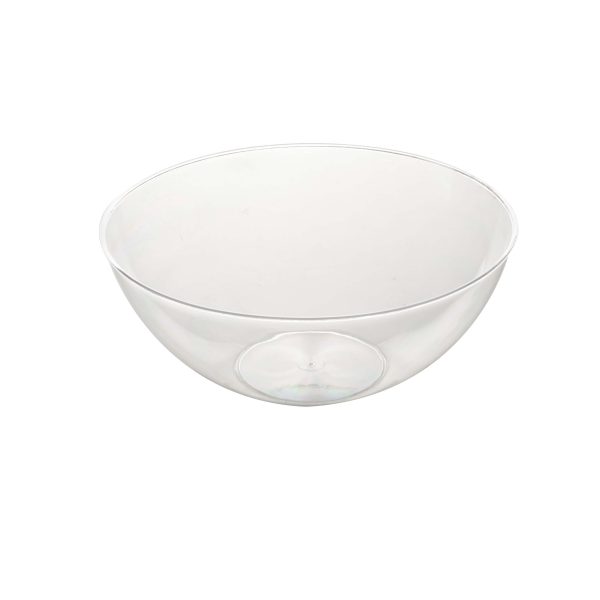 Fineline 3503-CL Platter Pleasers 60 oz. Clear Plastic Round Bowl - 50/Case