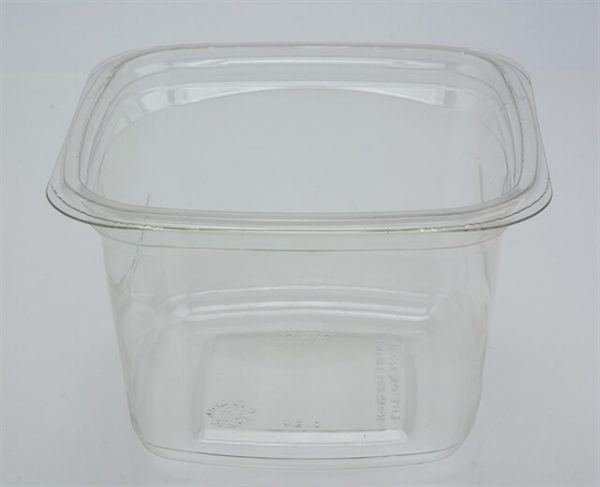 Pactiv PWP Y4S18 APET 16 oz. Plastic Tamper Resistant Square Deli Container Clear - 480/Case