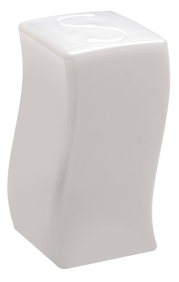 Fineline Tiny Temptations 610102-WH Tiny Twinnies White Plastic Salt and Pepper Shaker Set