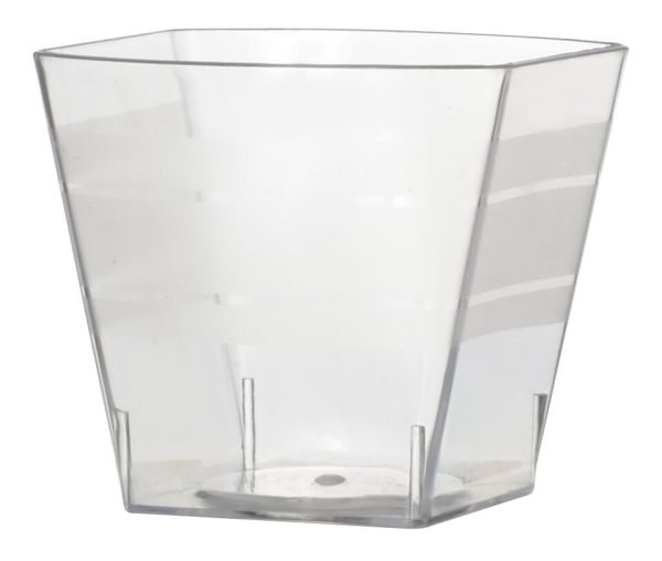 Fineline Tiny Temptations 6406-CL 2.2 oz. Tiny Tumblers Clear Plastic Cup - 10/Pack