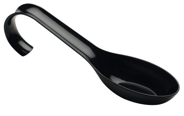 Fineline Tiny Temptations 6502-BK 5" Tiny Tensils Black Plastic Spoon - 10/Pack