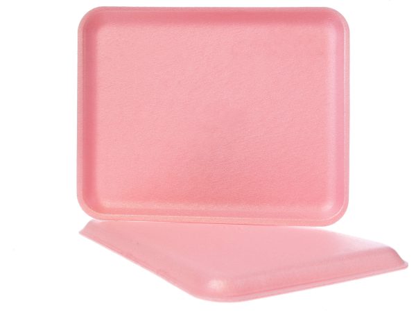 Genpak 1008S (#8S) Foam Meat Tray Rose 10 1/4" x 8 1/4" x 1/2" - 500/Case