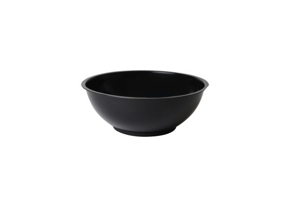 Fineline HPB12610PP.BK ReForm 160 oz. Black High Profile Plastic Catering Bowl - 25/Case