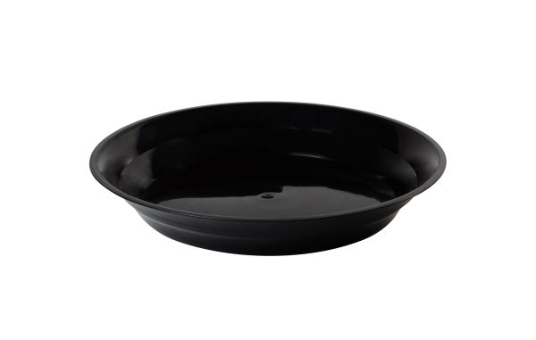 Fineline LPB14128PP.BK ReForm 128 oz. Black Low Profile Plastic Catering Bowl - 25/Case