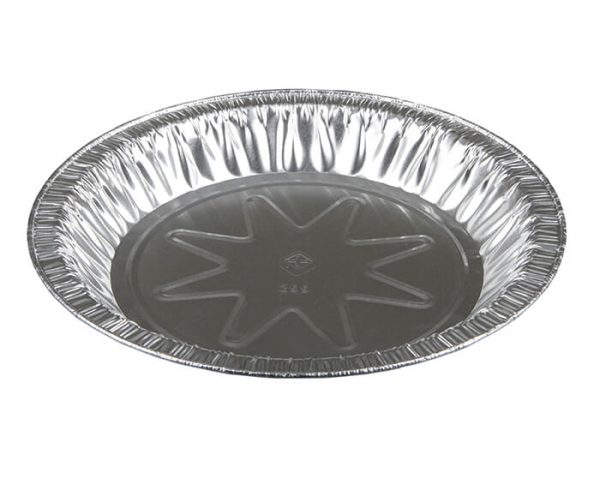 Pactiv Deep Economy Pan Pie Plate Silver, 9" Diameter x 1.07" Height, Aluminum - 400/Pack