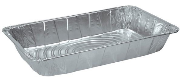 Pactiv Aluminum Full Size Deep Heavy Disposable Steam Table Pan Silver, 346 oz. - 40/Case