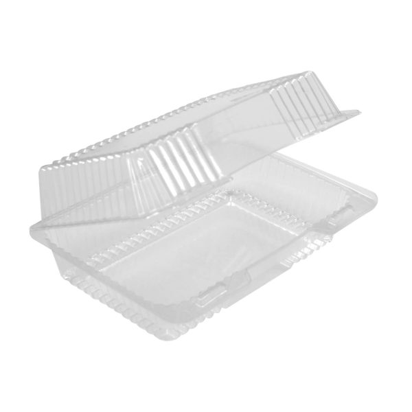 Pactiv Clearview Smartlock OPS Plastic Food Container Clear, 18.625" Length x 17.5" Width x 13.375" Height - 200/Case