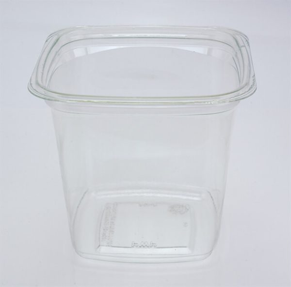 Pactiv PWP YY4S24 APET 24 oz Plastic Tamper Resistant Square Deli Container Clear - 480/Case