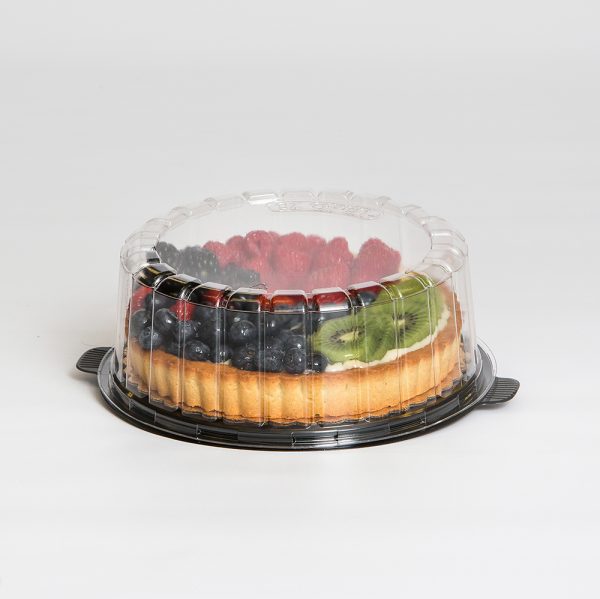 Inline Plastics EZ Open Single Layer Cake Container with Dome Lid Clear, 7" | 100/Case