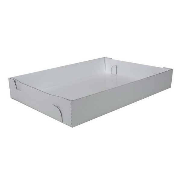 Southern Champion Tray Lock Corner Grease Proof Full Sheet Bakery Box, White Paperboard, 25.875" x 18.06" x 4" | 25/Case