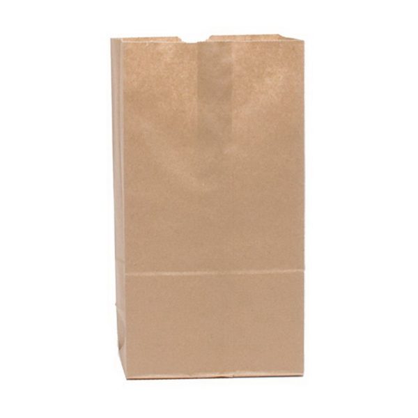 Duro 70212 12 lb. 7 1/16 x 4 1/2 x 13 Heavyduty Shorty Lion Flat Bottom Paper Husky Bag Kraft | 400 per Case