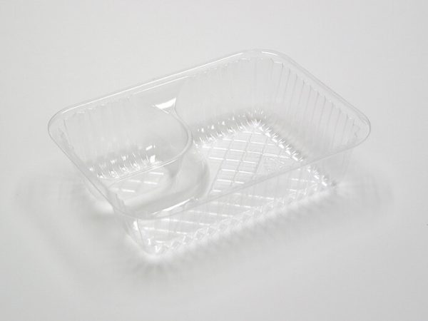 Pactiv Clearview Plastic Small Nacho Tray Clear, 2.5 oz (S) - 9.75 oz (L) - 500/Case