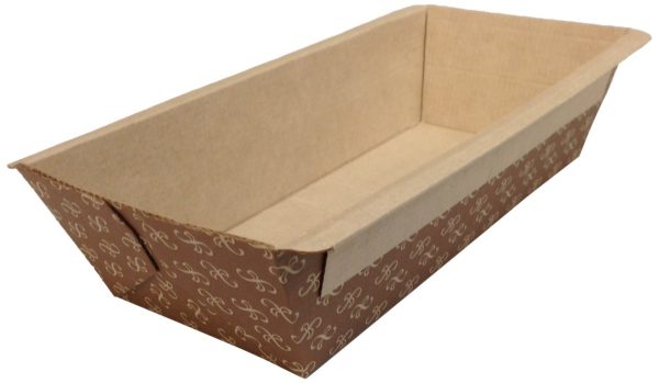 SOLUT! 31906-0370 1 lb. Bakeable Loaf Pan with Artisan Print, 7" Length x 3" Width x 2" Height, Brown (Pack of 370)