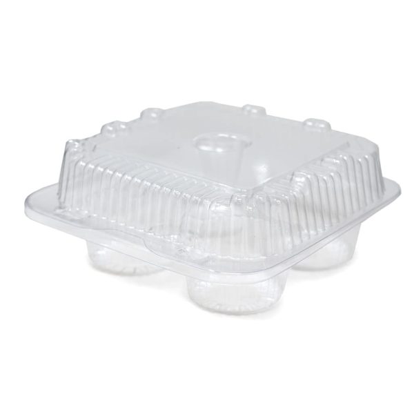 4 Count Regular Size Cupcake Container