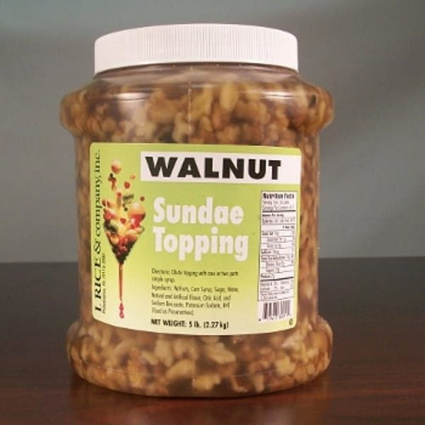 I.Rice & Company Ready To Use Ice Cream Topping, 1/2 gal. Jar | 1 Each (Wet Walnut)