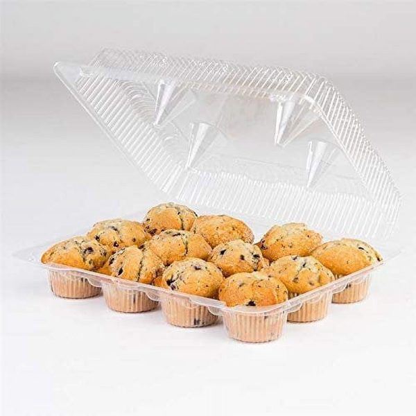 Detroit Forming LBH9222 Clear Hinged Cupcake or Muffin Container 100 Per Case