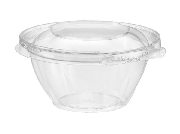 240 Pack Safe-T-Fresh Food Container, Clear Plastic, Tear Strip Lock Lid, 5.87 x 5.75 x 3.13 Inches, By Inline Plastics Corporation