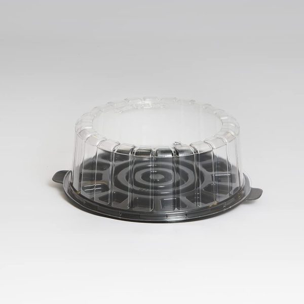 Inline Plastics EZ Open Single Layer Cake Container with Dome Lid Clear, 7" | 100/Case